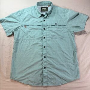 Howler Brothers Men's Light Green Tide Pool Tech Fishing Shirt